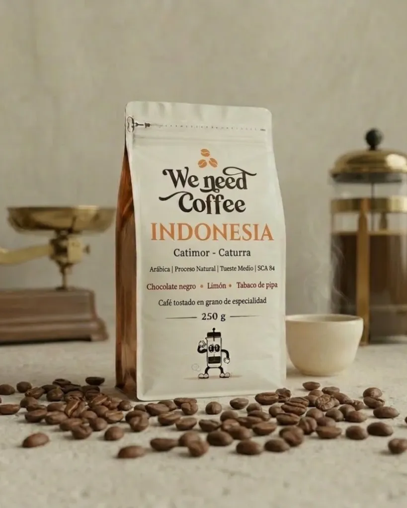 Indonesia - Sumatra (Doypack 250 g, Grano entero)